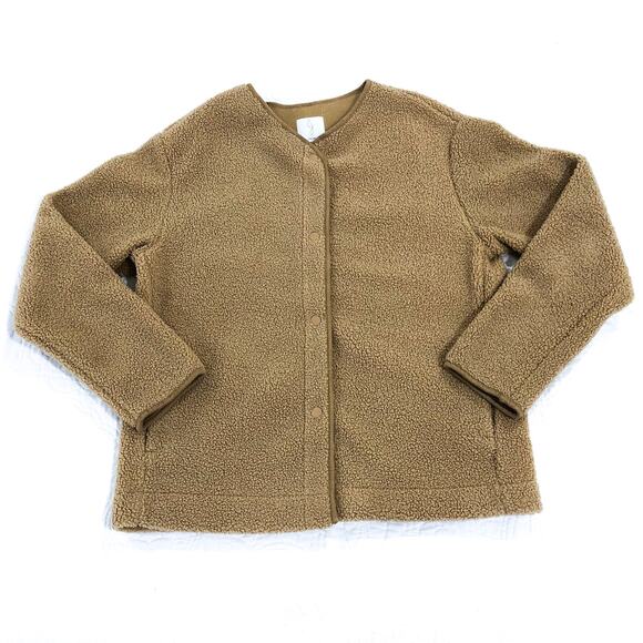 Joie Sherpa Teddy Oversized Cardigan Snap Jacket - Picture 9 of 9